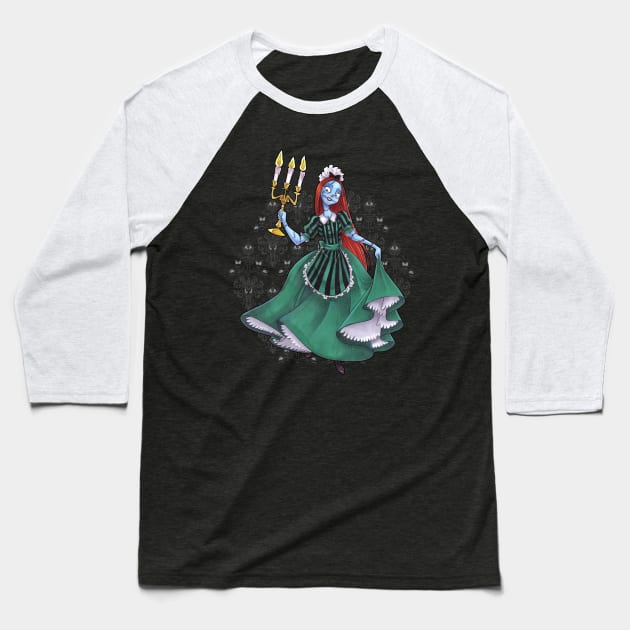 Mansion Maid Baseball T-Shirt by CherryGarcia